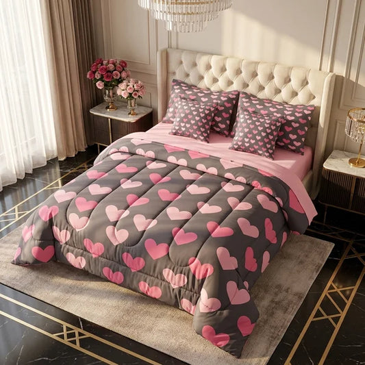 COMBO EDREDON PREMIUM 7 PIEZAS - PAREJAS