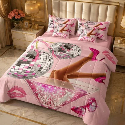 COMBO EDREDON PREMIUM 7 PIEZAS - MUJER/NIÑA