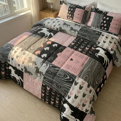 COMBO EDREDON PREMIUM 7 PIEZAS - ANIMAL
