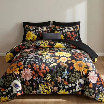 COMBO EDREDON PREMIUM 7 PIEZAS - FLORES 2