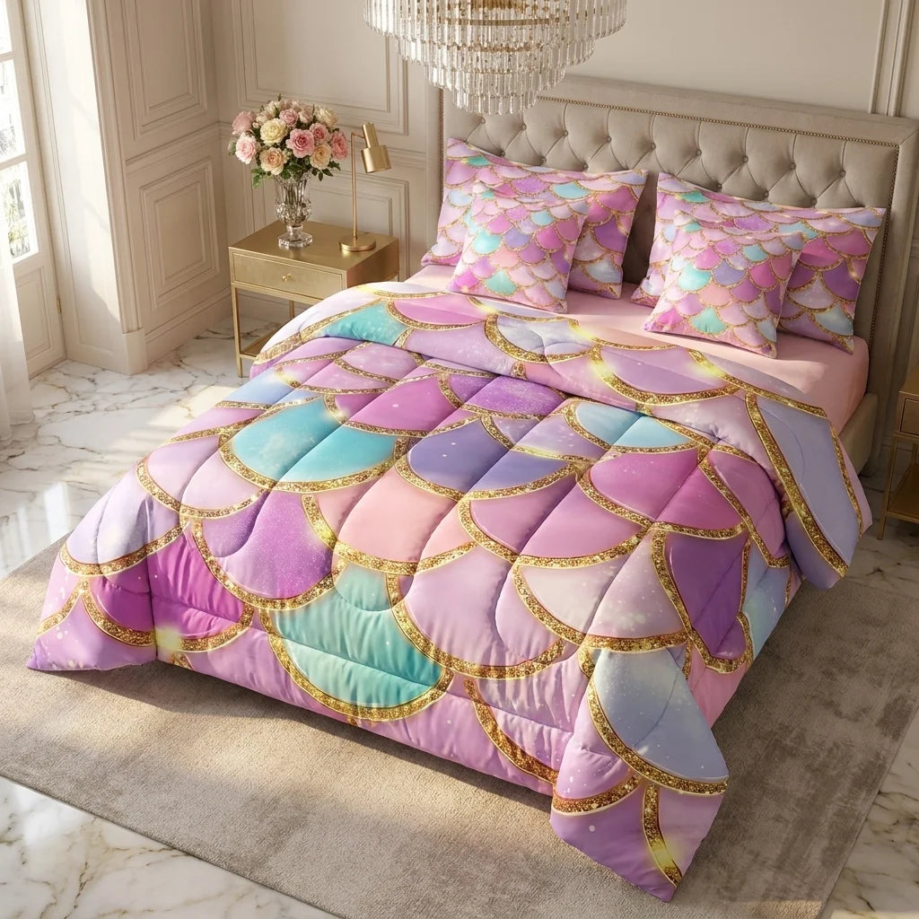 COMBO EDREDON PREMIUM 7 PIEZAS - MUJER/NIÑA