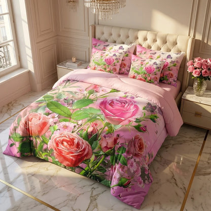 COMBO EDREDON PREMIUM 7 PIEZAS - FLORES 2