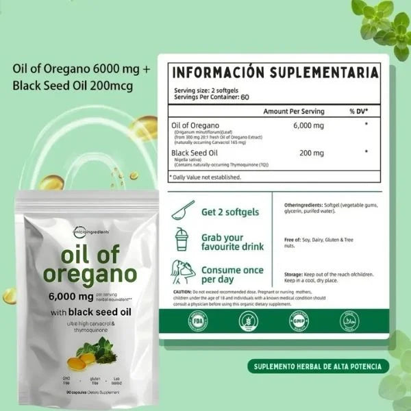 Cápsulas de Aceite de Orégano