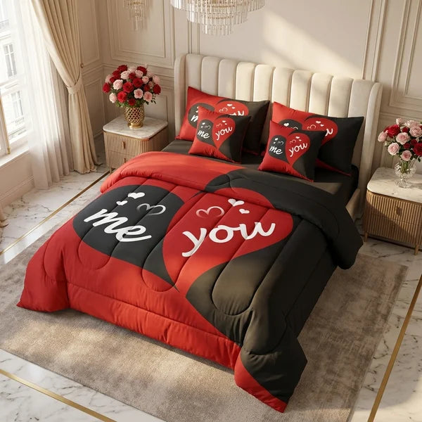 COMBO EDREDON PREMIUM 7 PIEZAS - PAREJAS