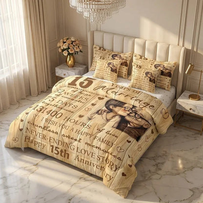 COMBO EDREDON PREMIUM 7 PIEZAS - PAREJAS