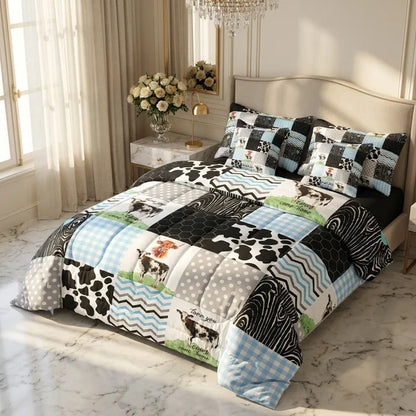 COMBO EDREDON PREMIUM 7 PIEZAS - ANIMAL