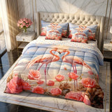 Flamingos y Rosas