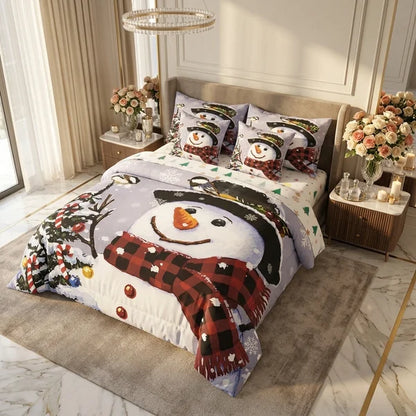 COMBO EDREDON PREMIUM 7 PIEZAS - NAVIDAD