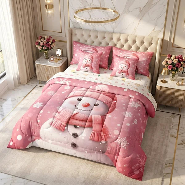 COMBO EDREDON PREMIUM 7 PIEZAS - NAVIDAD