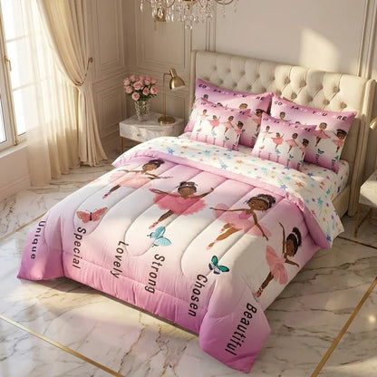 COMBO EDREDON PREMIUM 7 PIEZAS - MUJER/NIÑA