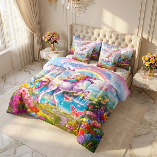 COMBO EDREDON PREMIUM 7 PIEZAS - MUJER/NIÑA